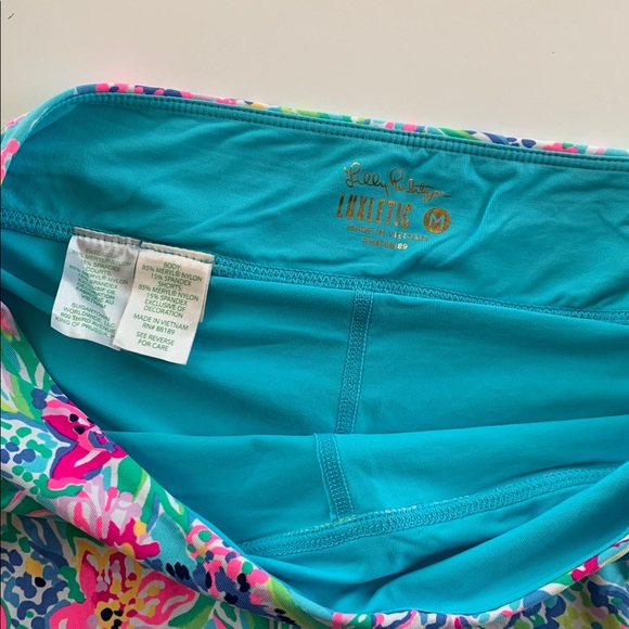 Lilly Pulitzer Luxletic Aila Skort Amalfi Blue Alligator Isle - Picture 7 of 8